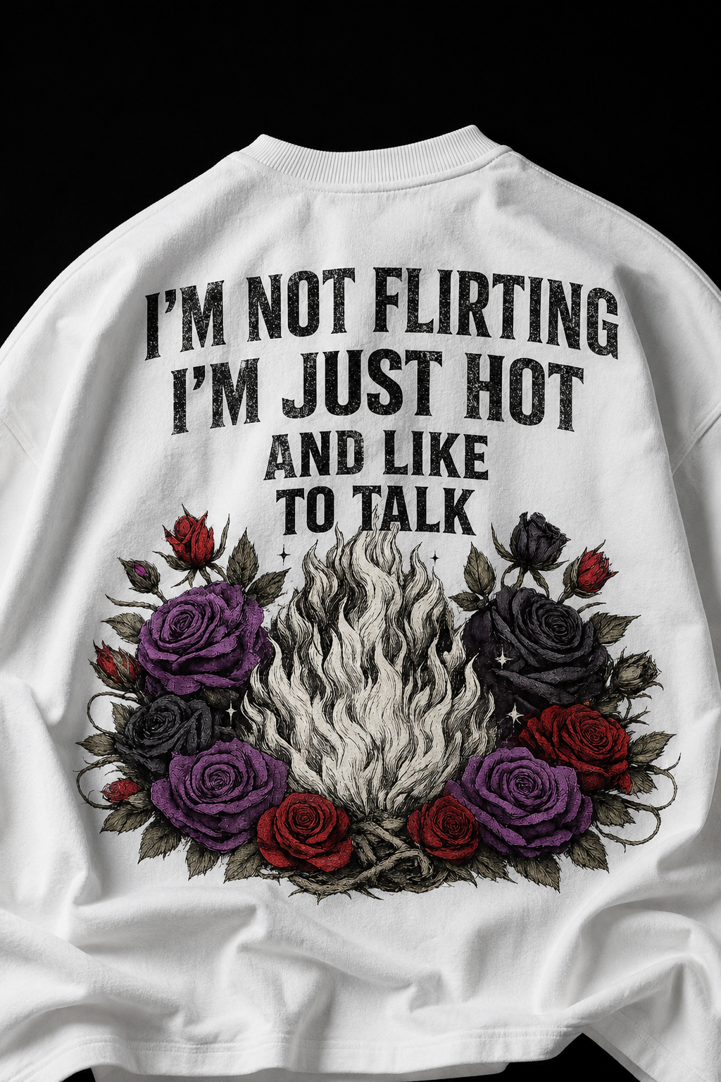 JUST HOT WHITE™ Oversized Heavyweight T-Shirt